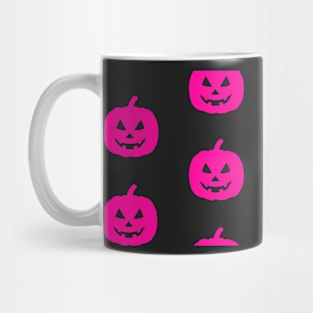 Rotund Jack-O-Lantern Tile (Hot Pink) Mug